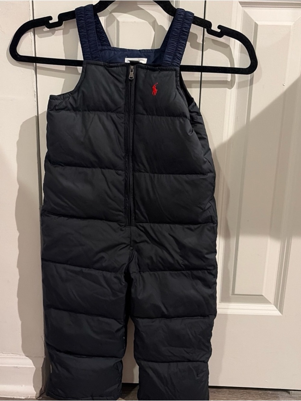 Ralph Lauren Navy Puffer Snow Bib for Kids Size 24M